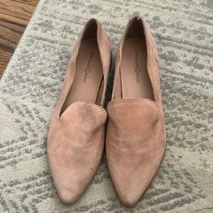 Treasure and bond pink suede loafers